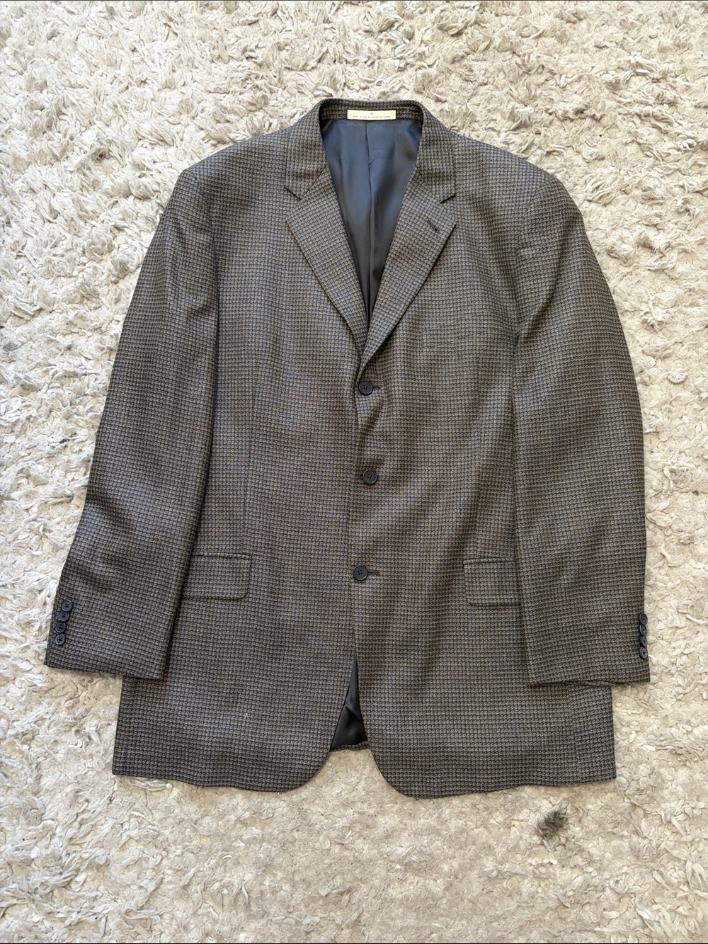 Joseph Abboud Brown Micro-Check Sport Coat
